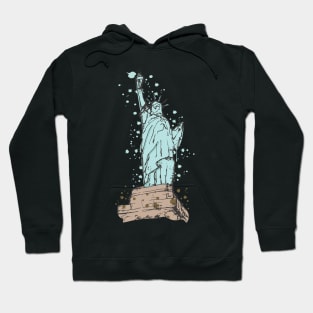 Statue of Liberty watercolor sketch Hoodie